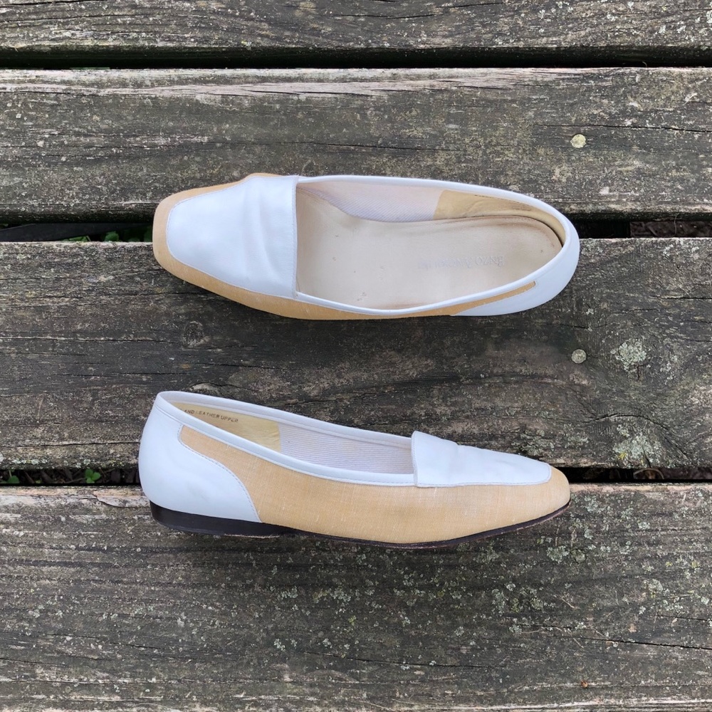 Vintage Enzo Angiolini Flats Leather Loafers Shoes